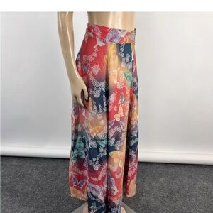 NWOT | Soft Surroundings | Butterfly Jardin D'eau Full Maxi Skirt | X-Small
